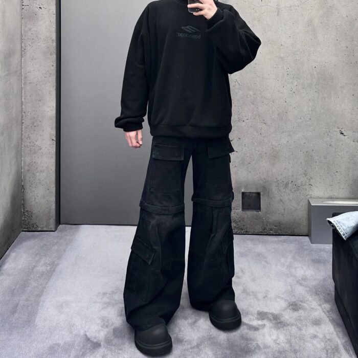 발렌시아가 플레어드 카고 팬츠 블랙 탈부착 팬츠 레플리카 미러급 SA급 S급 고퀄리티 하이엔드 최상급 의류 [남성여성공용] 14