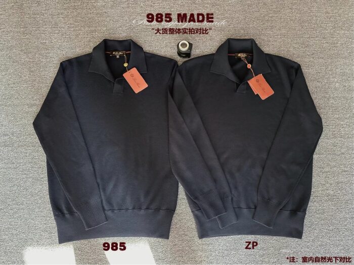 로로피아나 Loro Piana 베이직 단색 양털 긴팔 카라티 / 긴팔티 / 폴로 / 폴로티 네이비 레플리카 미러급 SA급 S급 고퀄리티 하이엔드 최상급 의류 [남성]