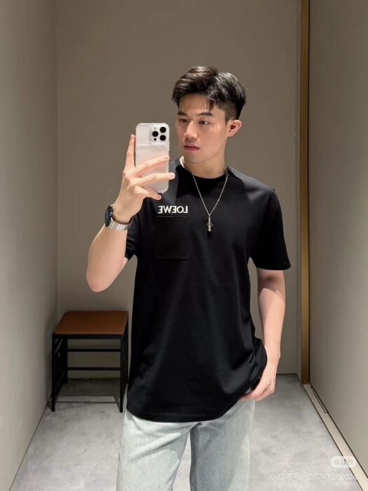 로에베 LOEWE 자수 반팔티 블랙 레플리카 미러급 SA급 S급 고퀄리티 하이엔드 최상급 의류 [남성여성공용]