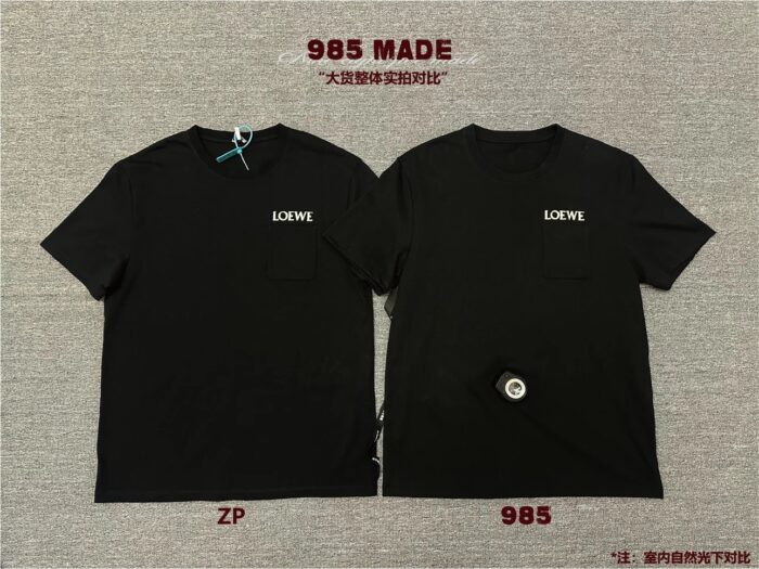 로에베 LOEWE 자수 반팔티 블랙 레플리카 미러급 SA급 S급 고퀄리티 하이엔드 최상급 의류 [남성여성공용] 5