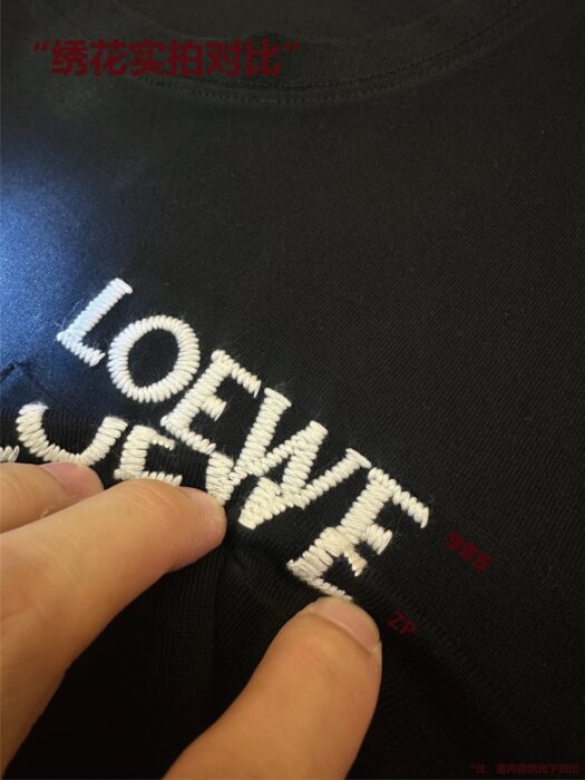 로에베 LOEWE 자수 반팔티 블랙 레플리카 미러급 SA급 S급 고퀄리티 하이엔드 최상급 의류 [남성여성공용] 8