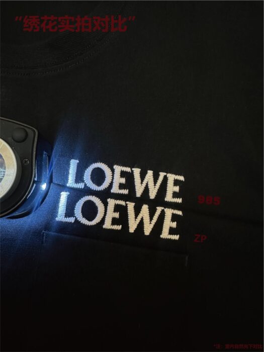 로에베 LOEWE 자수 반팔티 블랙 레플리카 미러급 SA급 S급 고퀄리티 하이엔드 최상급 의류 [남성여성공용] 9