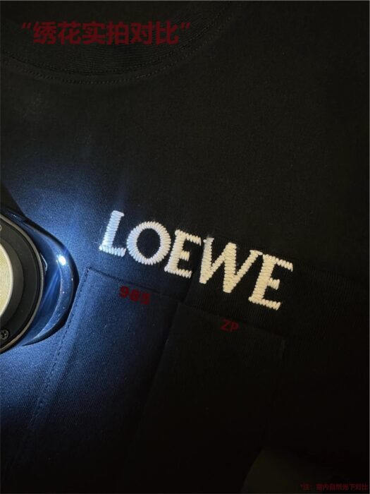 로에베 LOEWE 자수 반팔티 블랙 레플리카 미러급 SA급 S급 고퀄리티 하이엔드 최상급 의류 [남성여성공용] 10