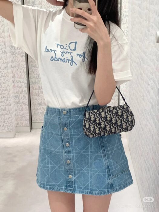 디올 x 하일톤 넬 코튼 저지 티셔츠 화이트 레플리카 미러급 SA급 S급 고퀄리티 하이엔드 최상급 의류 [남성여성공용]