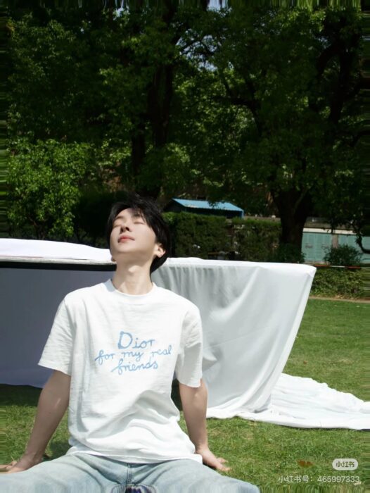 디올 x 하일톤 넬 코튼 저지 티셔츠 화이트 레플리카 미러급 SA급 S급 고퀄리티 하이엔드 최상급 의류 [남성여성공용] 3