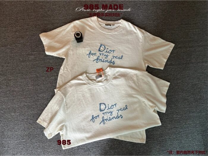 디올 x 하일톤 넬 코튼 저지 티셔츠 화이트 레플리카 미러급 SA급 S급 고퀄리티 하이엔드 최상급 의류 [남성여성공용] 5