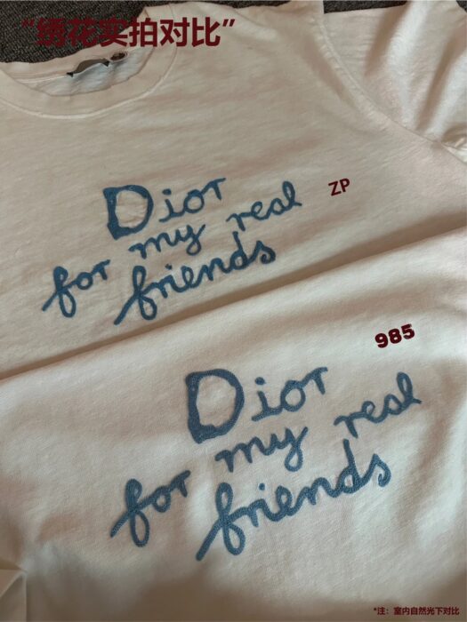디올 x 하일톤 넬 코튼 저지 티셔츠 화이트 레플리카 미러급 SA급 S급 고퀄리티 하이엔드 최상급 의류 [남성여성공용] 7
