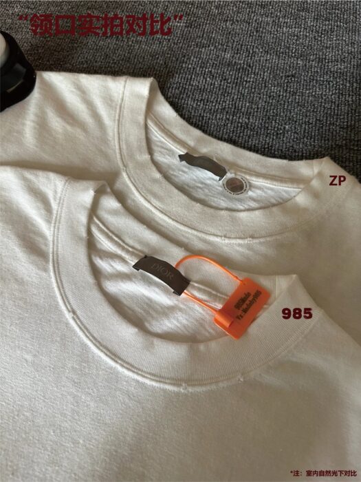 디올 x 하일톤 넬 코튼 저지 티셔츠 화이트 레플리카 미러급 SA급 S급 고퀄리티 하이엔드 최상급 의류 [남성여성공용] 8