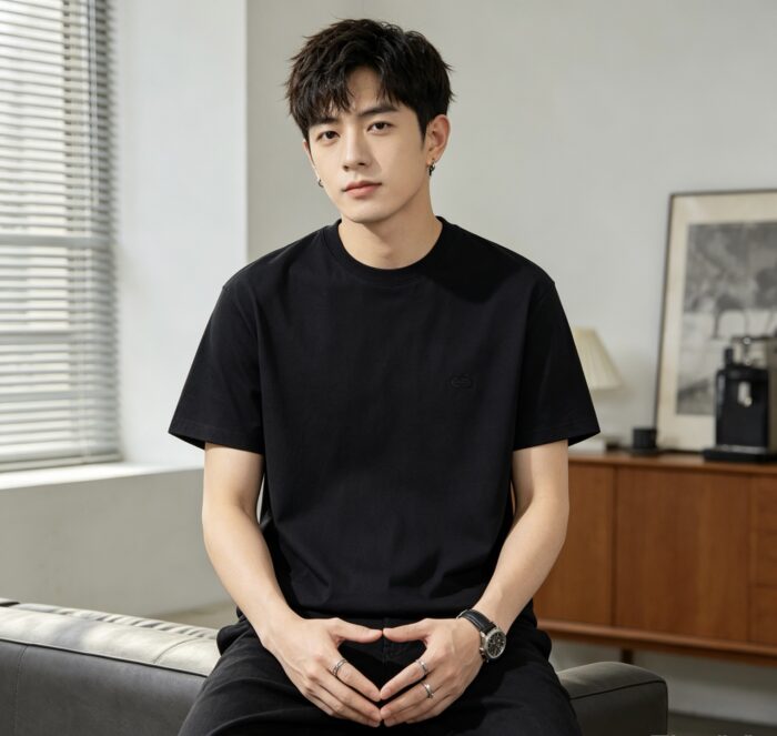 디올 베이직 CD 코튼 순색 반팔티 블랙 레플리카 미러급 SA급 S급 고퀄리티 하이엔드 최상급 의류 [남성여성공용] 2