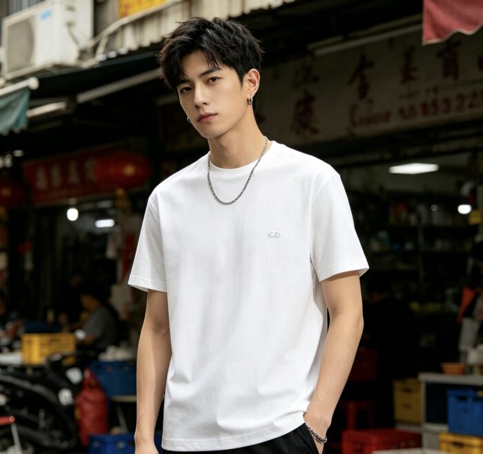디올 베이직 CD 코튼 순색 반팔티 화이트 레플리카 미러급 SA급 S급 고퀄리티 하이엔드 최상급 의류 [남성여성공용]