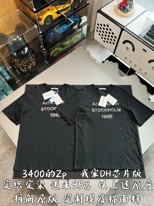 아크네스튜디오 로고 1996 큐빅 반팔티 블랙 레플리카 미러급 SA급 S급 고퀄리티 하이엔드 최상급 의류 [남성여성공용] 3
