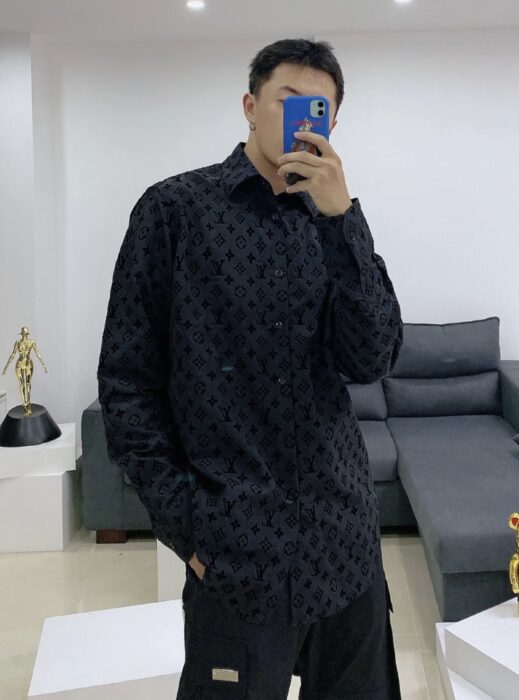 루이비통 모노그램 프라워 플록 긴팔 셔츠 레플리카 미러급 SA급 S급 고퀄리티 하이엔드 최상급 의류 [남성여성공용]