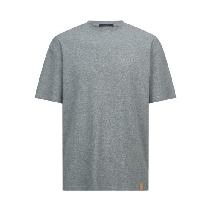 루이비통 가죽 라벨 베이직 순색 반팔티 그레이 레플리카 미러급 SA급 S급 고퀄리티 하이엔드 최상급 의류 [남성여성공용] 3