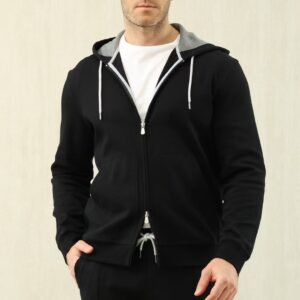 브루넬로쿠치넬리 BRUNELLO CUCINELLI 운동복 세트 후드집업 팬츠 블랙 레플리카 미러급 SA급 S급 고퀄리티 하이엔드 최상급 의류 [남성]