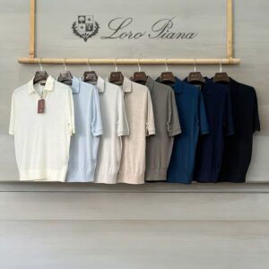 로로피아나 버튼리스 니트 폴로 셔츠 반팔티 카라티 8컬러 레플리카 미러급 SA급 S급 고퀄리티 하이엔드 최상급 의류 [남성]