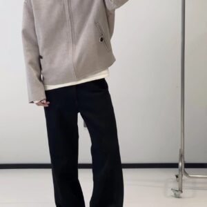 아크네스튜디오 양털 순색 지퍼 자켓 베이지 레플리카 미러급 SA급 S급 고퀄리티 하이엔드 최상급 의류 [남성]