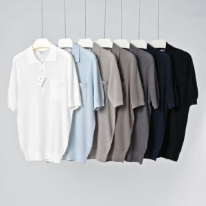 브루넬로쿠치넬리 코튼 니트 자카드 포켓 폴로 반팔티 카라티 7컬러 레플리카 미러급 SA급 S급 고퀄리티 하이엔드 최상급 의류 [남성]