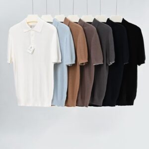 브루넬로쿠치넬리 코튼 니트 자카드 순색 폴로 반팔티 카라티 7컬러 레플리카 미러급 SA급 S급 고퀄리티 하이엔드 최상급 의류 [남성]