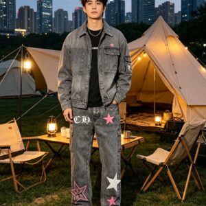 크롬하츠 별 33 프린트 청바지 그레이 레플리카 미러급 SA급 S급 고퀄리티 하이엔드 최상급 의류 [남성여성공용]