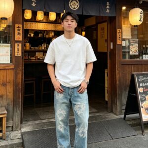 크롬하츠 큐빅 패턴 청바지 라이트 블루 레플리카 미러급 SA급 S급 고퀄리티 하이엔드 최상급 의류 [남성여성공용]