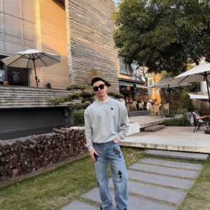 크롬하츠 블랙 십자가 워싱 청바지 라이트 블루 레플리카 미러급 SA급 S급 고퀄리티 하이엔드 최상급 의류 [남성여성공용]