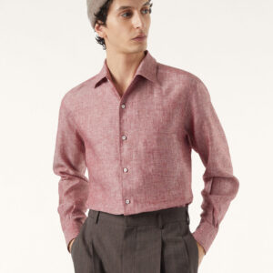 로로피아나 André 아마 긴팔 셔츠 레드 레플리카 미러급 SA급 S급 고퀄리티 하이엔드 최상급 의류 [남성]