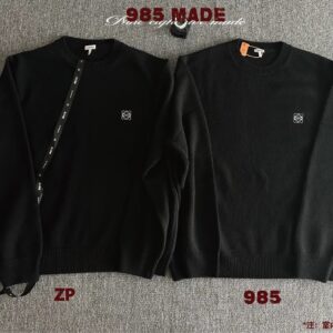 로에베 스몰 로고 자수 니트 블랙 레플리카 미러급 SA급 S급 고퀄리티 하이엔드 최상급 의류 [남성여성공용]