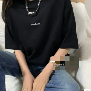 아크네스튜디오 미니 모노그램 반팔티 블랙 레플리카 미러급 SA급 S급 고퀄리티 하이엔드 최상급 의류 [남성여성공용]