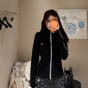샤넬 25N 코코네쥬 후디드 집업 스웨터 후드집업 블랙 레플리카 미러급 SA급 S급 고퀄리티 하이엔드 최상급 의류 [여성]