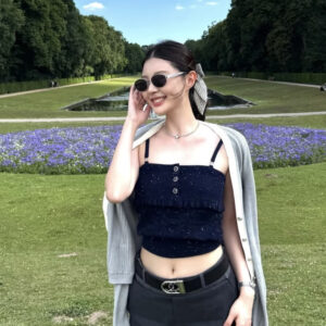 샤넬 펀칭 슬리브리스 끈나시 블랙 레플리카 미러급 SA급 S급 고퀄리티 하이엔드 최상급 의류 [여성]