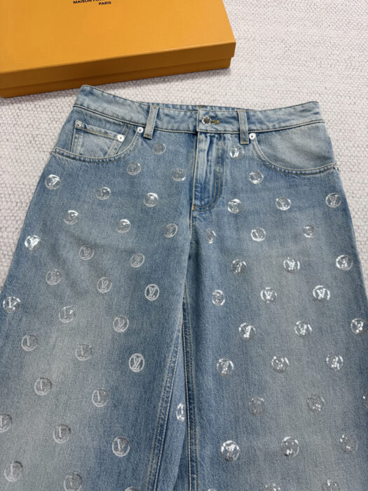 루이비통 LV 시퀸 데님 팬츠 진 청바지 남회색 레플리카 미러급 SA급 S급 고퀄리티 하이엔드 최상급 의류 [여성] 11