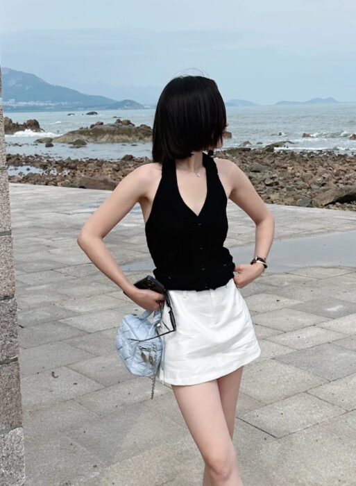 샤넬 코튼 민소매 가디건 블랙 레플리카 미러급 SA급 S급 고퀄리티 하이엔드 최상급 의류 [여성] 2