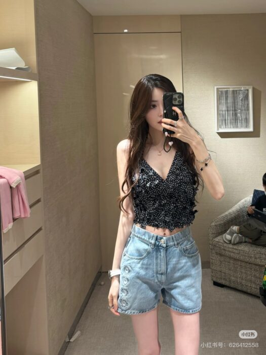 샤넬 코코비치 데님 반바지 레플리카 미러급 SA급 S급 고퀄리티 하이엔드 최상급 의류 [여성]