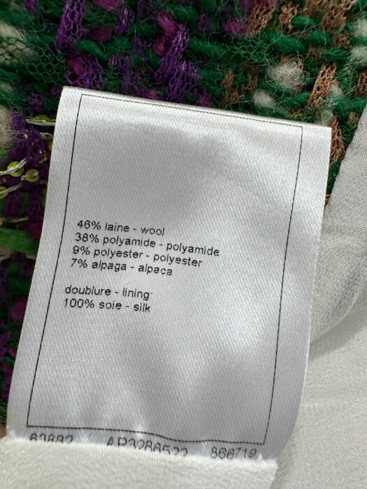샤넬 배색 체크 트위드 자켓 그린 레플리카 미러급 SA급 S급 고퀄리티 하이엔드 최상급 의류 [여성] 12
