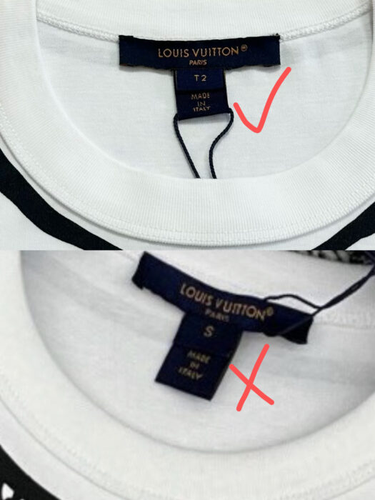 루이비통 아웃라인 프린트 티셔츠 반팔티 화이트 1AJIYU 레플리카 미러급 SA급 S급 고퀄리티 하이엔드 최상급 의류 [여성] 10