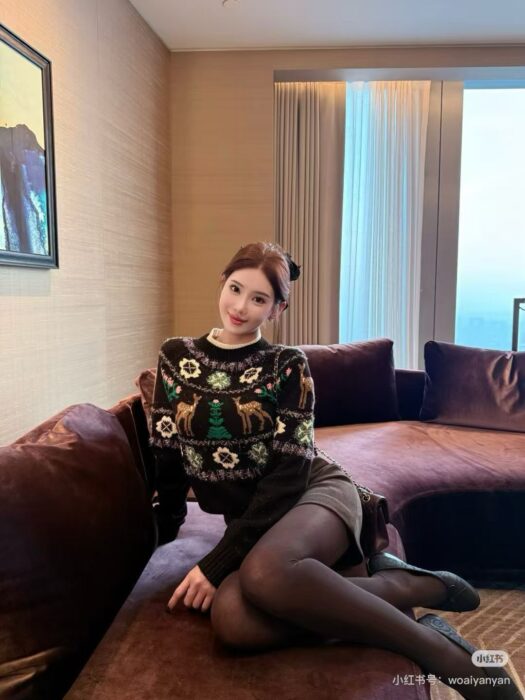 샤넬 25N 사슴 자카드 니트 다크 브라운 레플리카 미러급 SA급 S급 고퀄리티 하이엔드 최상급 의류 [여성] 2