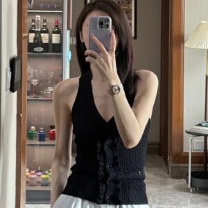 샤넬 코튼 민소매 가디건 블랙 레플리카 미러급 SA급 S급 고퀄리티 하이엔드 최상급 의류 [여성]