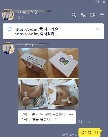 프라다 테수토 체인 스트랩 호보백 리에디션