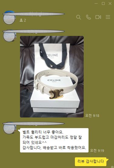 셀린느 벨트