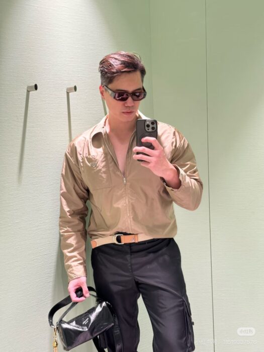 프라다 리나일론 지퍼 셔츠 자켓 카키 레플리카 미러급 SA급 S급 고퀄리티 하이엔드 최상급 의류 [남성여성공용]