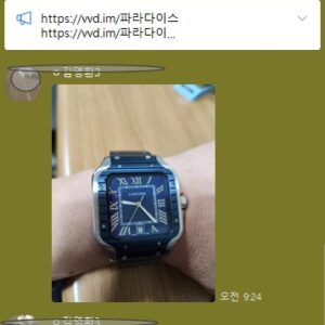 까르띠에 산토스 드 콤비 메탈