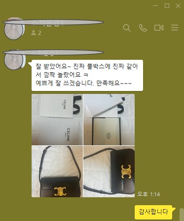 셀린느 트리오페 숄더백