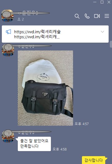 프라다 레플리카 가방 리나일론 숄더백 1BD953