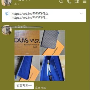 루이비통 다미에 그라파이트 캔버스 블루 포쉐트 주르 GM