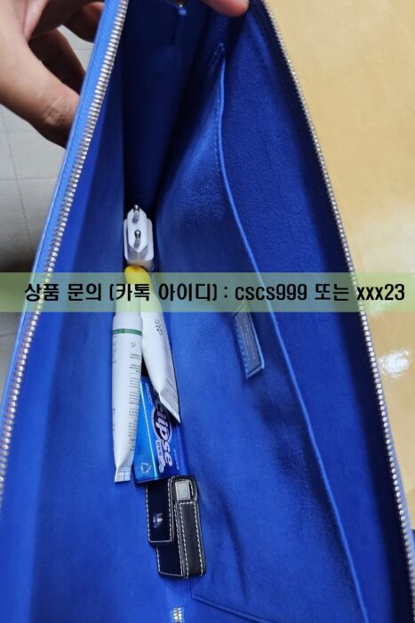 루이비통 다미에 그라파이트 캔버스 블루 포쉐트 주르 GM 5