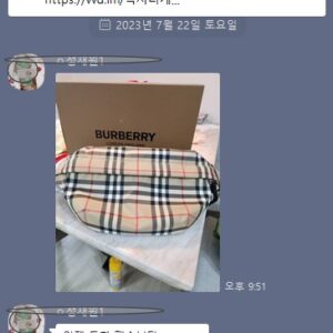 버버리 체크 본딩 코튼 범백