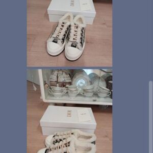 디올 양털 스니커즈