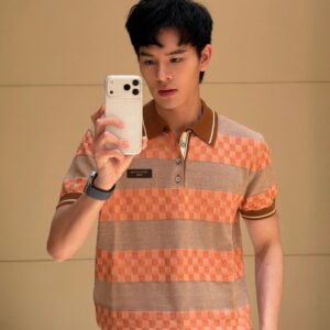 루이비통 다미에 스트라이프드 폴로 셔츠 반팔티 카라티 1AK6Z7 레플리카 미러급 SA급 S급 고퀄리티 하이엔드 최상급 의류 [남성여성공용]