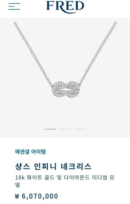 프레드 샹스 인피니 스몰 풀 쥬얼리 목걸이 레플리카 미러급 SA급 S급 고퀄리티 최상급 하이엔드 악세사리 [여성] 2