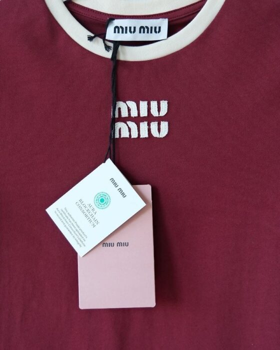미우미우 컨템포러리 로고 티셔츠 레플리카 미러급 SA급 S급 고퀄리티 하이엔드 최상급 의류 [여성] 7